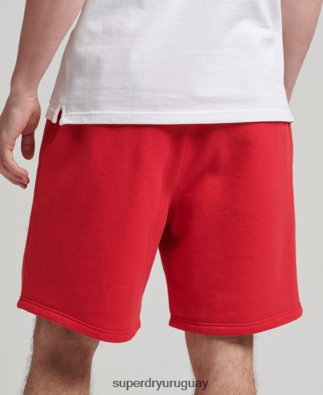 uy Superdry hombres shorts deportivos con aplique de código rojo DT2N8Z366 ropa