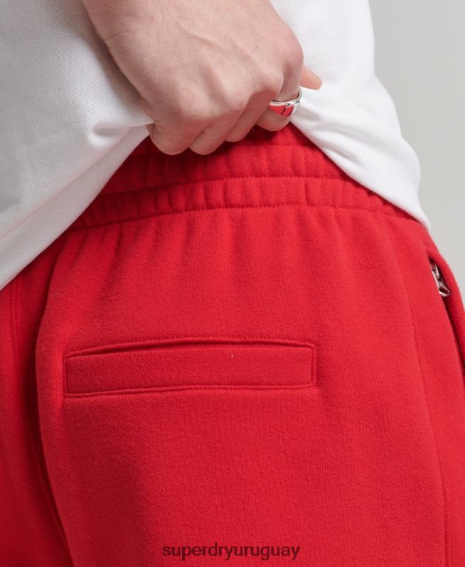 uy Superdry hombres shorts deportivos con aplique de código rojo DT2N8Z366 ropa