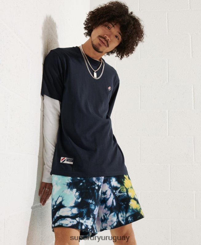 uy Superdry hombres shorts deportivos con diseño tie-dye multi DT2N8Z337 ropa