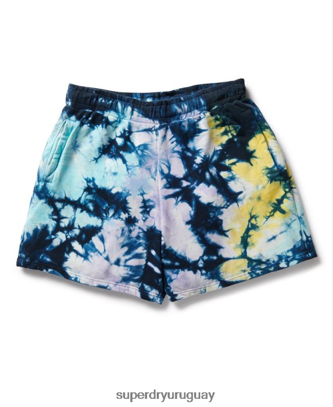 uy Superdry hombres shorts deportivos con diseño tie-dye multi DT2N8Z337 ropa
