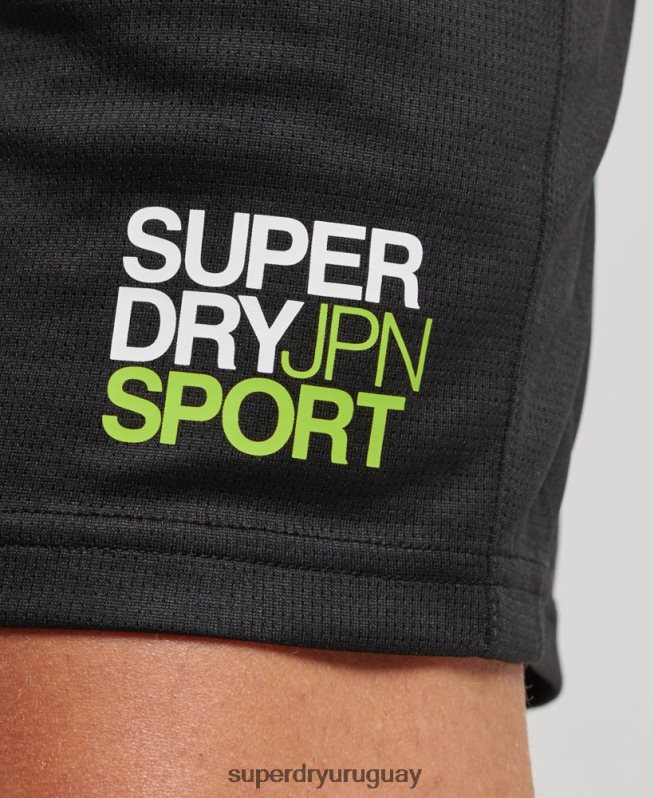 uy Superdry hombres shorts holgados básicos negro DT2N8Z1411 ropa