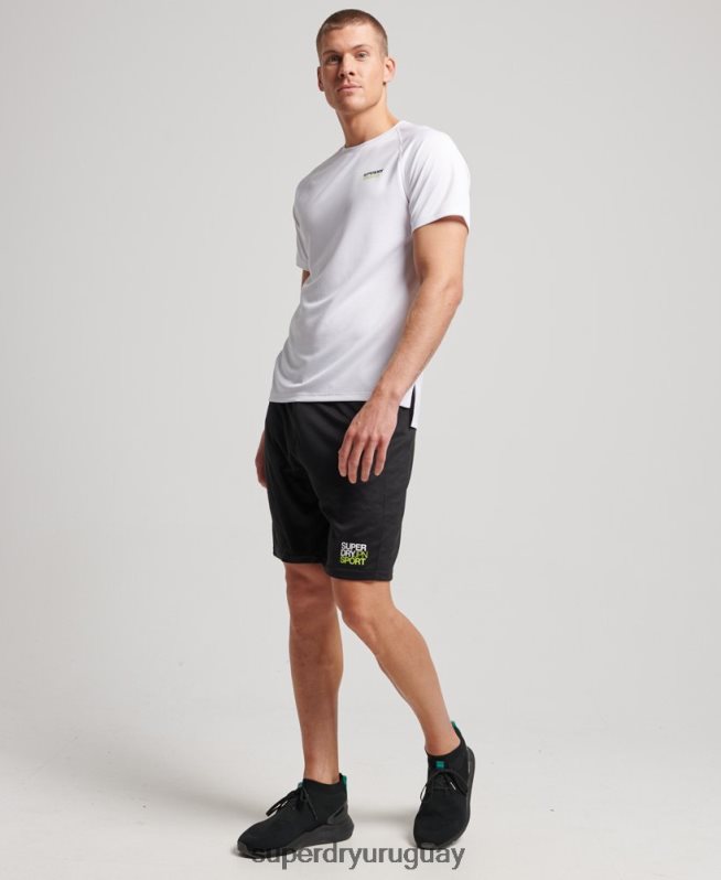 uy Superdry hombres shorts holgados básicos negro DT2N8Z1411 ropa
