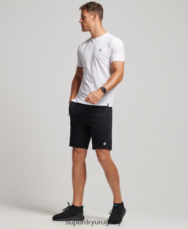 uy Superdry hombres shorts holgados básicos negro DT2N8Z316 ropa