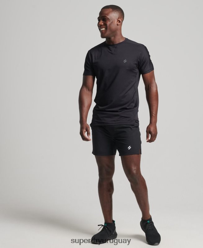 uy Superdry hombres shorts multideporte core negro DT2N8Z5383 ropa