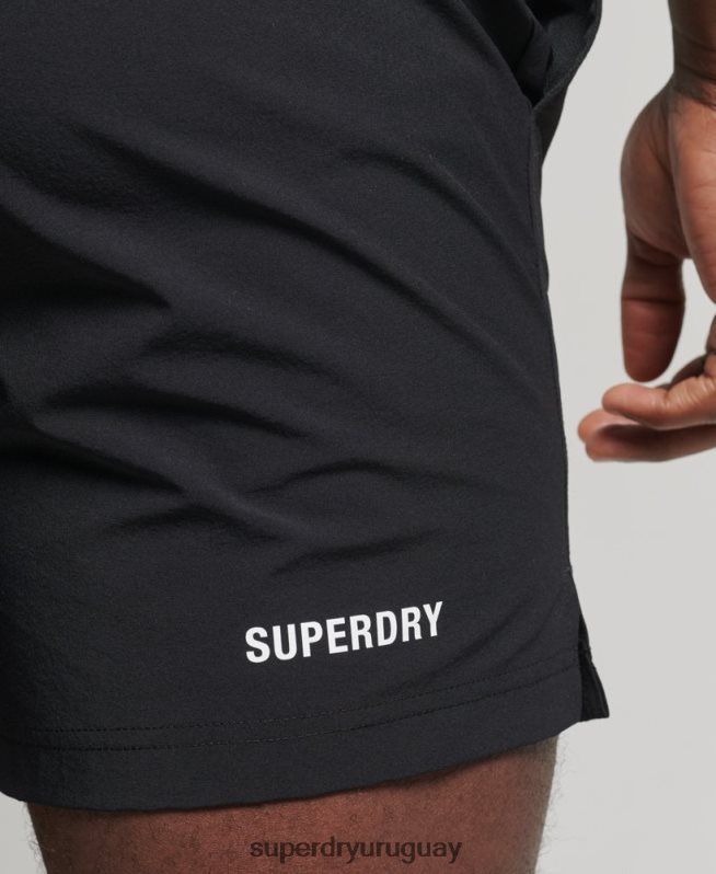 uy Superdry hombres shorts multideporte core negro DT2N8Z5383 ropa