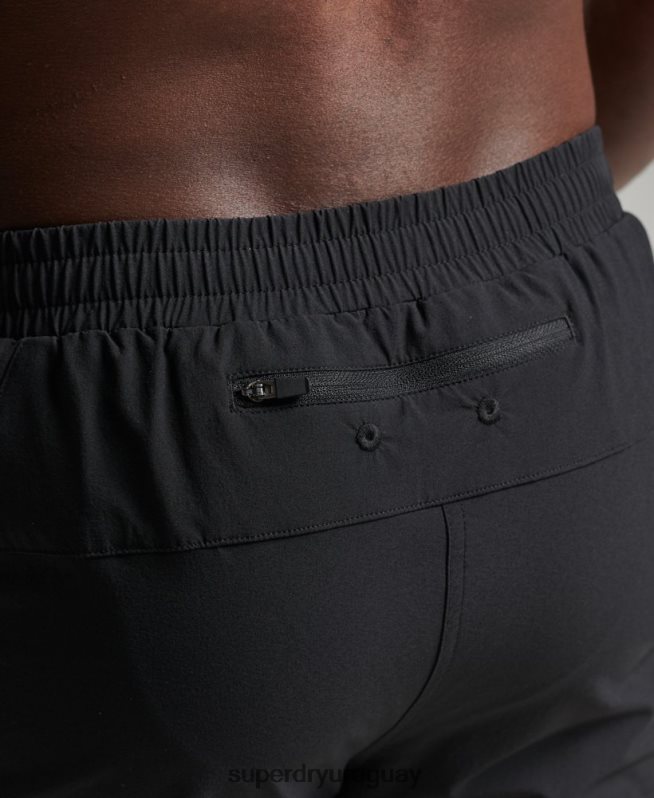 uy Superdry hombres shorts multideporte core negro DT2N8Z5383 ropa