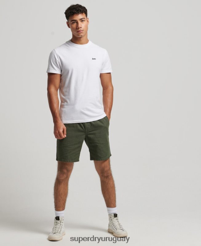 uy Superdry hombres shorts vintage sobreteñidos caqui DT2N8Z291 ropa
