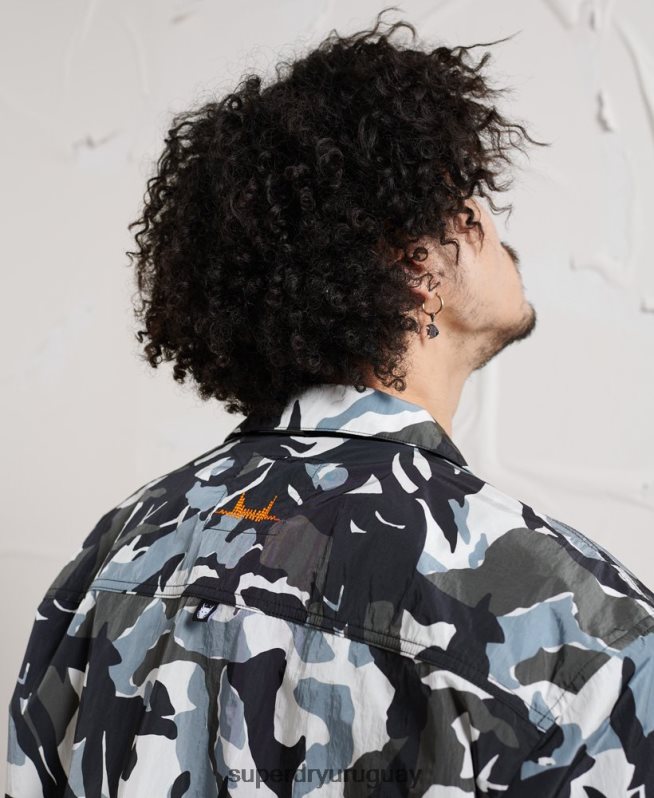 uy Superdry hombres camisa de distopía de energía multi DT2N8Z220 ropa