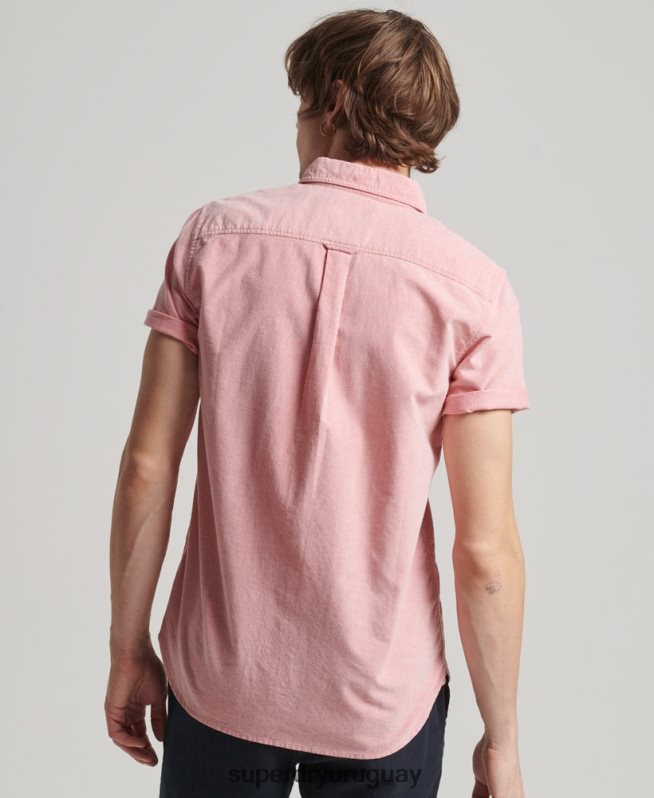uy Superdry hombres camisa de manga corta rojo DT2N8Z131 ropa