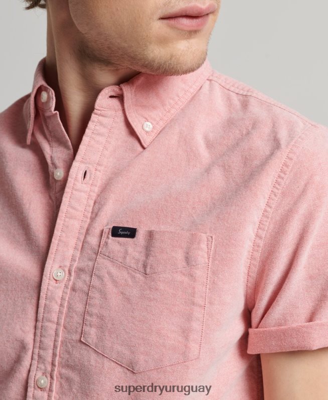 uy Superdry hombres camisa de manga corta rojo DT2N8Z131 ropa