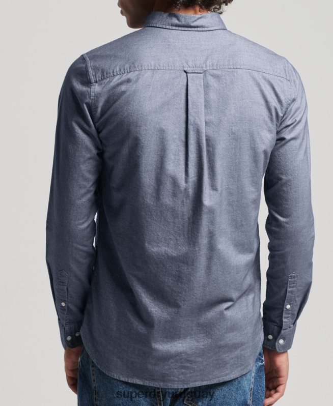 uy Superdry hombres camisa oxford vintage de algodón orgánico Armada DT2N8Z185 ropa