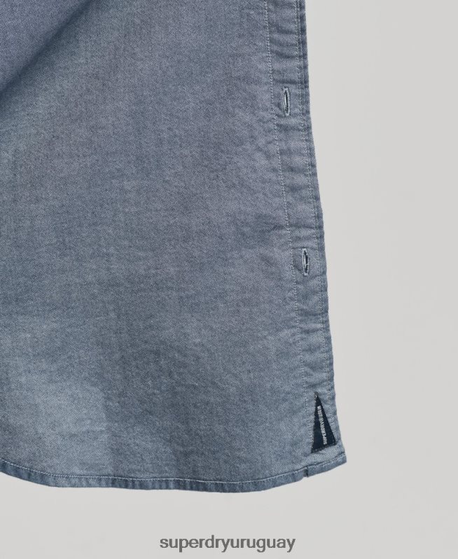 uy Superdry hombres camisa oxford vintage de algodón orgánico Armada DT2N8Z185 ropa