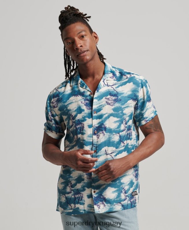 uy Superdry hombres reverenciar camisa de manga corta Armada DT2N8Z184 ropa