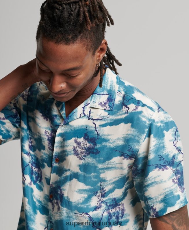 uy Superdry hombres reverenciar camisa de manga corta Armada DT2N8Z184 ropa