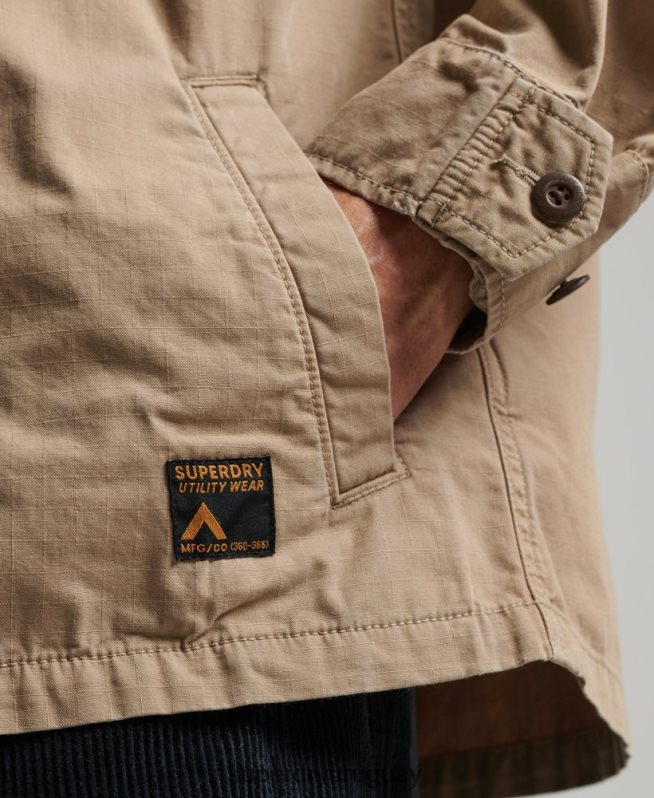 uy Superdry hombres sobrecamisa de combate vintage broncearse DT2N8Z199 ropa
