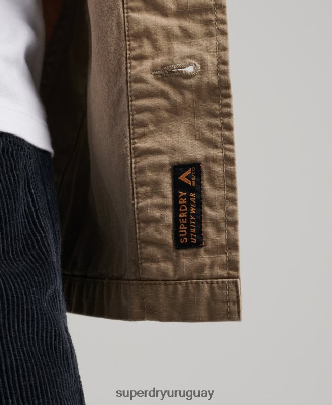 uy Superdry hombres sobrecamisa de combate vintage broncearse DT2N8Z199 ropa