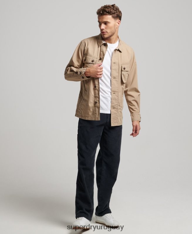 uy Superdry hombres sobrecamisa de combate vintage broncearse DT2N8Z199 ropa
