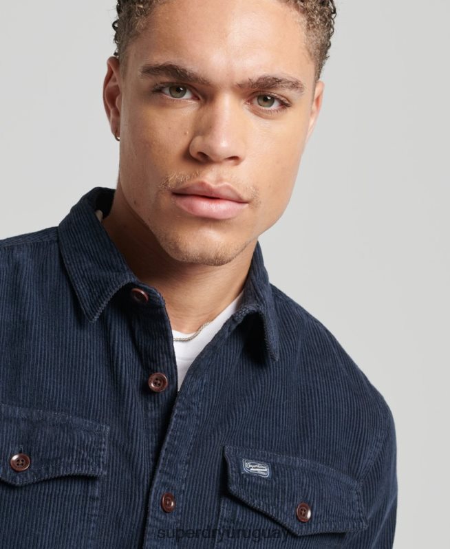 uy Superdry hombres sobrecamisa de pana vintage Armada DT2N8Z182 ropa