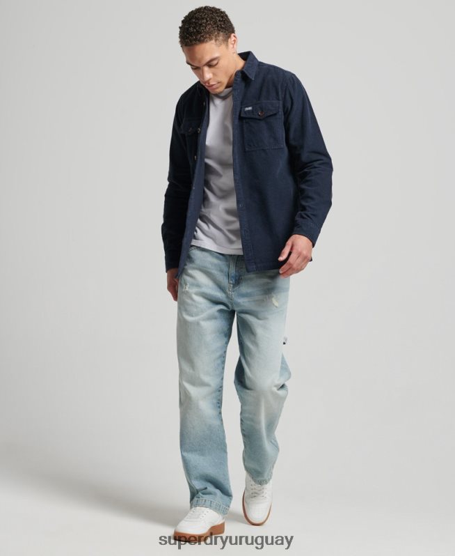 uy Superdry hombres sobrecamisa de pana vintage Armada DT2N8Z182 ropa