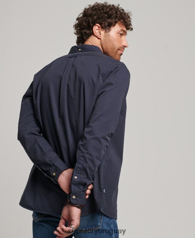 uy Superdry hombres tienda comercial - camisa de manga larga Armada DT2N8Z148 ropa