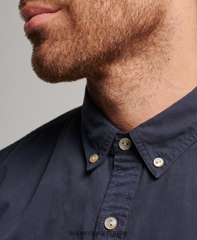 uy Superdry hombres tienda comercial - camisa de manga larga Armada DT2N8Z148 ropa