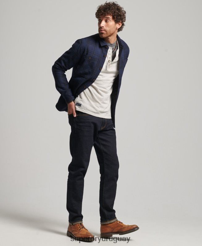 uy Superdry hombres tienda comercial - sobrecamisa acolchada Armada DT2N8Z177 ropa