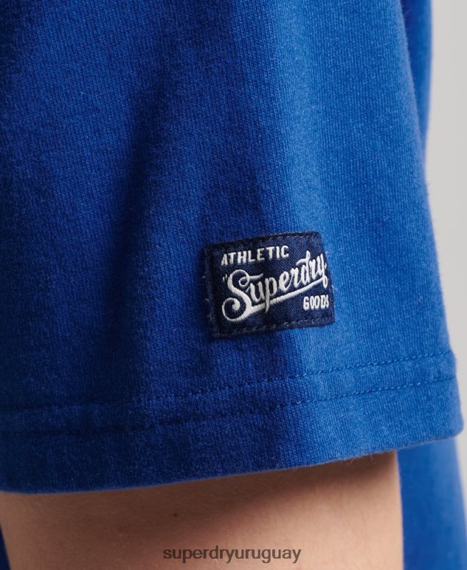 uy Superdry hombres camiseta colegial azul DT2N8Z4961 ropa