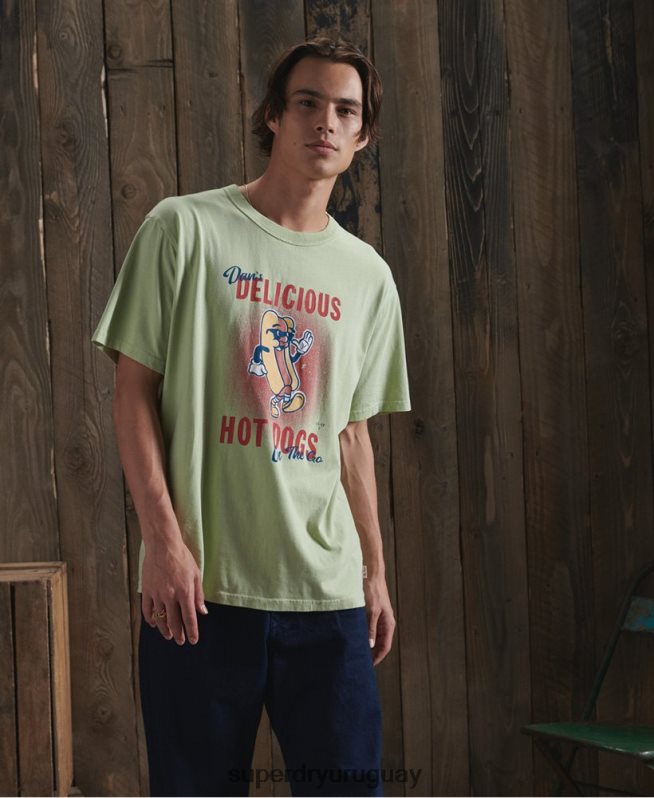 uy Superdry hombres camiseta de edición limitada de ingenio seco blanco DT2N8Z4980 ropa