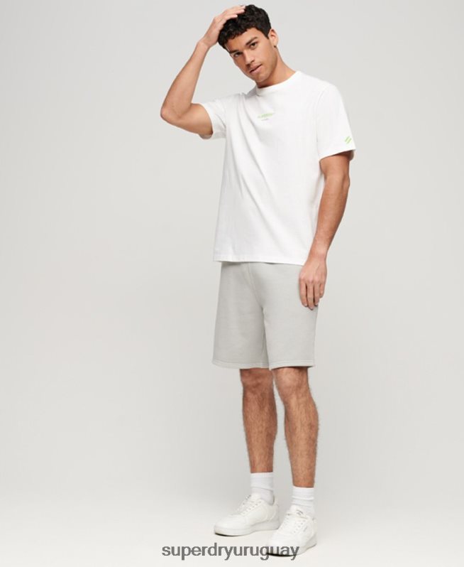 uy Superdry hombres camiseta de ropa deportiva blanco DT2N8Z79 ropa