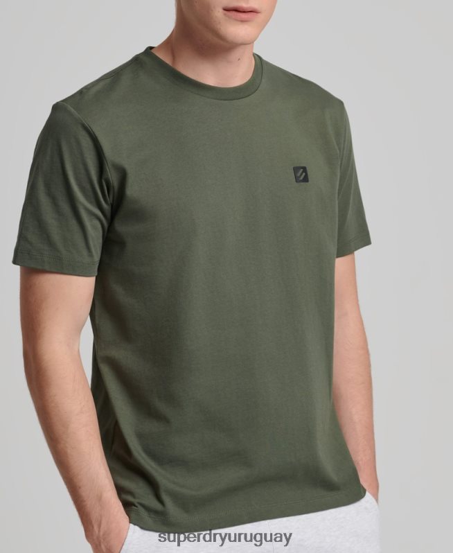 uy Superdry hombres camiseta holgada de tecnología caqui DT2N8Z4881 ropa
