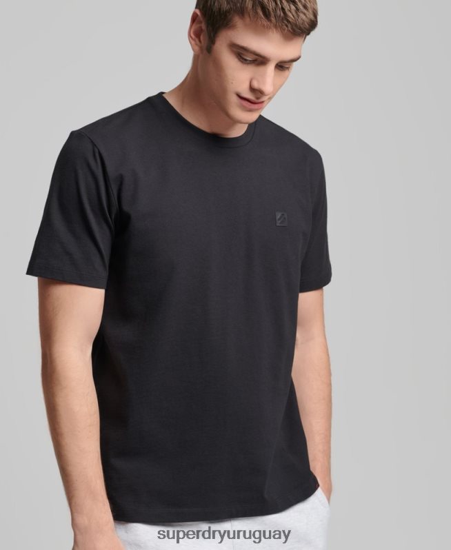 uy Superdry hombres camiseta holgada de tecnología negro DT2N8Z4832 ropa