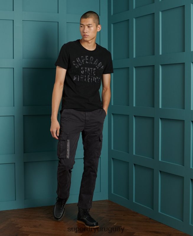 uy Superdry hombres camiseta negra negro DT2N8Z4964 ropa