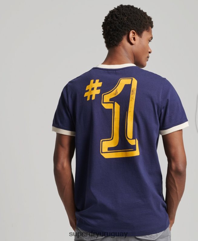 uy Superdry hombres camiseta vintage de mi generación Armada DT2N8Z4914 ropa