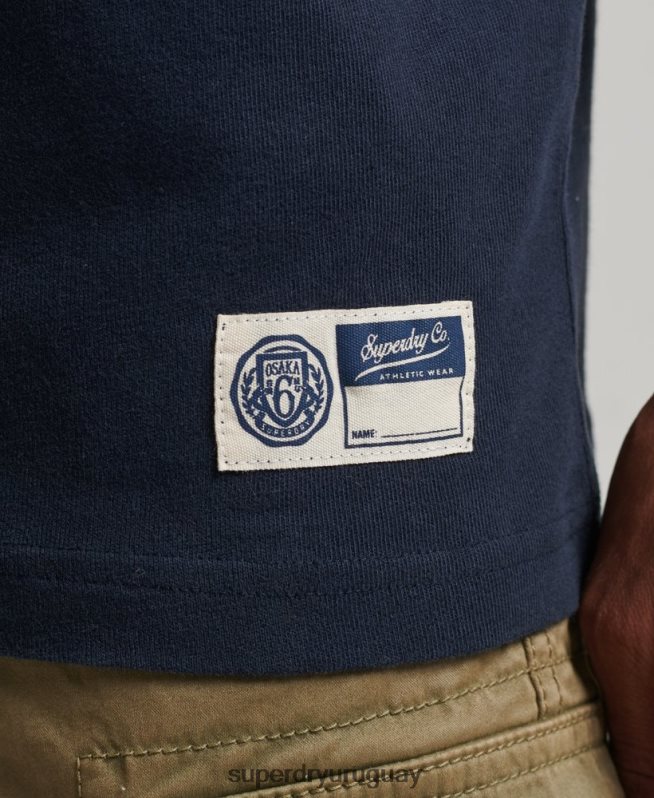 uy Superdry hombres playera atlética con estampado universitario Armada DT2N8Z4875 ropa