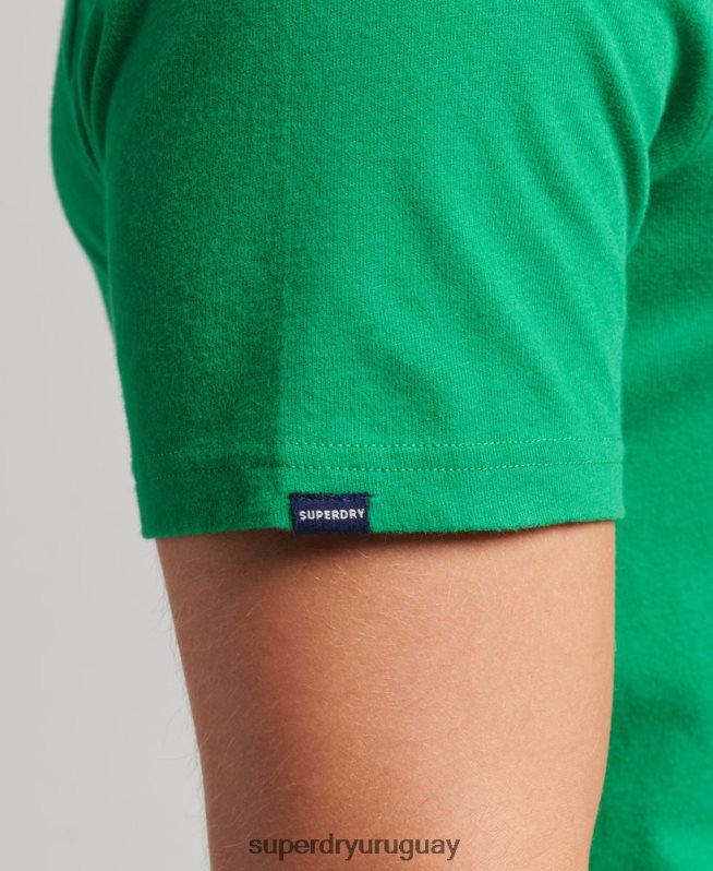 uy Superdry hombres playera con gaseosa y logo vintage verde DT2N8Z4797 ropa
