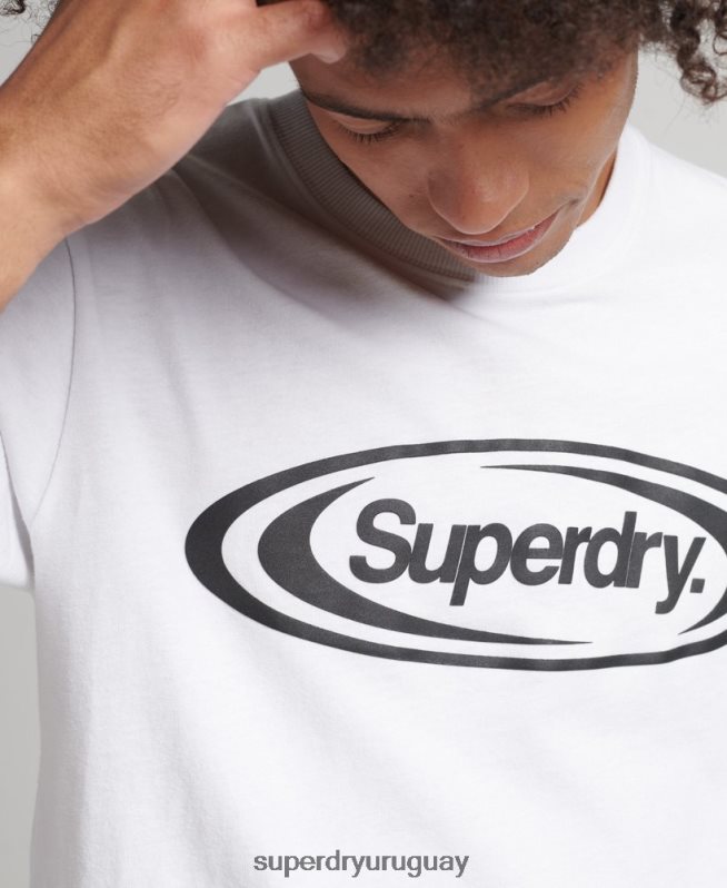 uy Superdry hombres playera con logo de Game On 90s blanco DT2N8Z4813 ropa