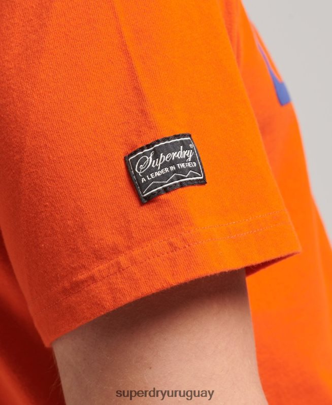 uy Superdry hombres playera con logo de Game On 90s naranja DT2N8Z4804 ropa