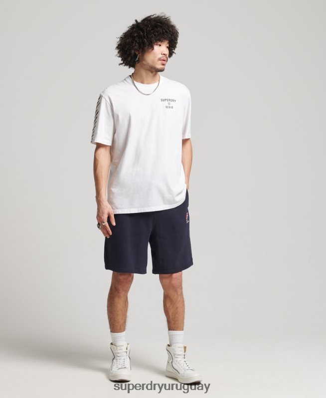 uy Superdry hombres playera deportiva code core blanco DT2N8Z4920 ropa
