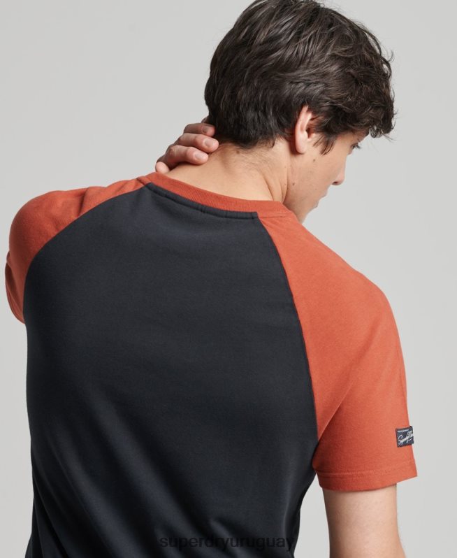 uy Superdry hombres playera raglán con logo gráfico Armada DT2N8Z4842 ropa