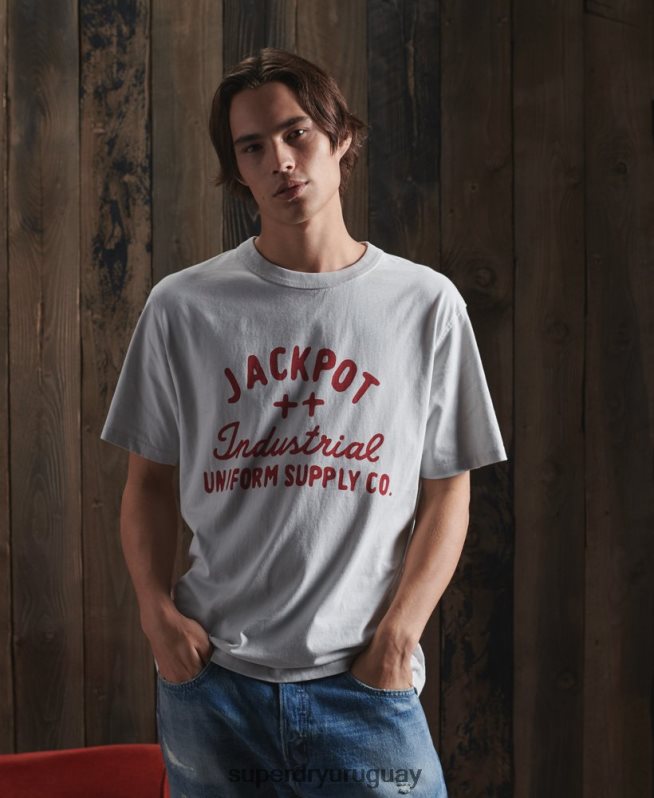 uy Superdry hombres playera seca con gráfico de edición limitada rosa DT2N8Z4984 ropa