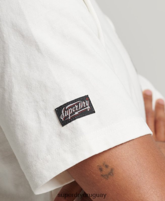 uy Superdry hombres suika camiseta gráfica blanco DT2N8Z4843 ropa