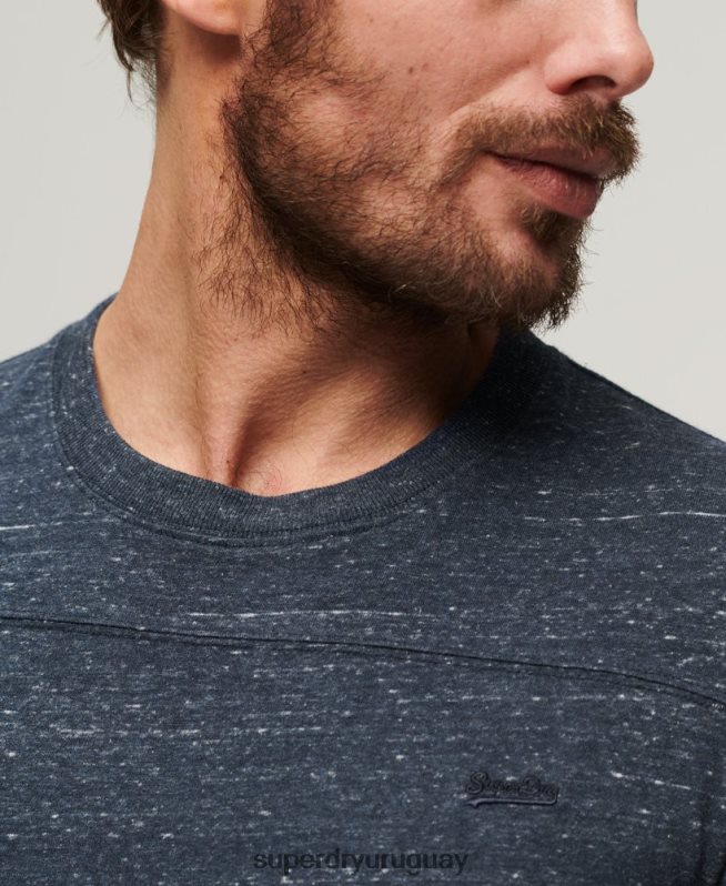 uy Superdry hombres top de algodón orgánico con logo vintage Armada DT2N8Z1466 ropa