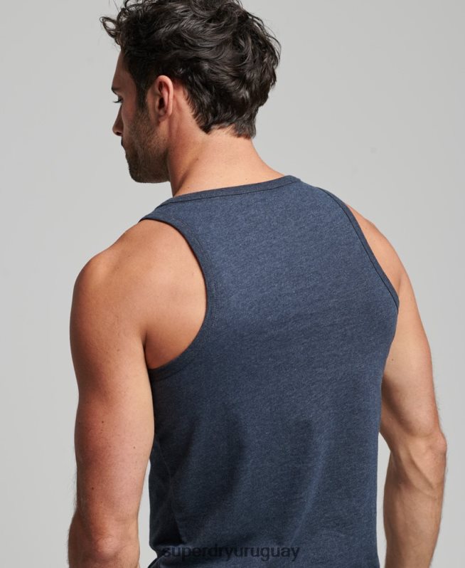 uy Superdry hombres Camiseta de tirantes clásica Vintage Venture Armada DT2N8Z1452 ropa