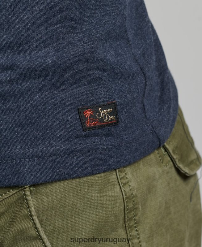 uy Superdry hombres Camiseta de tirantes clásica Vintage Venture Armada DT2N8Z1452 ropa