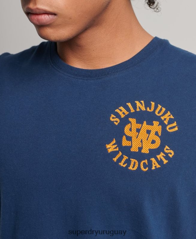 uy Superdry hombres camiseta sin mangas colegial vintage Armada DT2N8Z1584 ropa