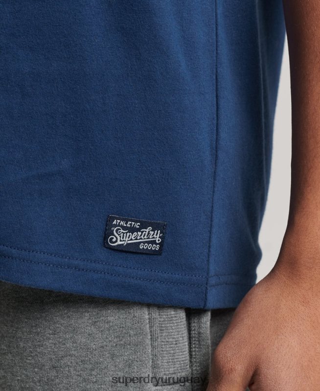 uy Superdry hombres camiseta sin mangas colegial vintage Armada DT2N8Z1584 ropa
