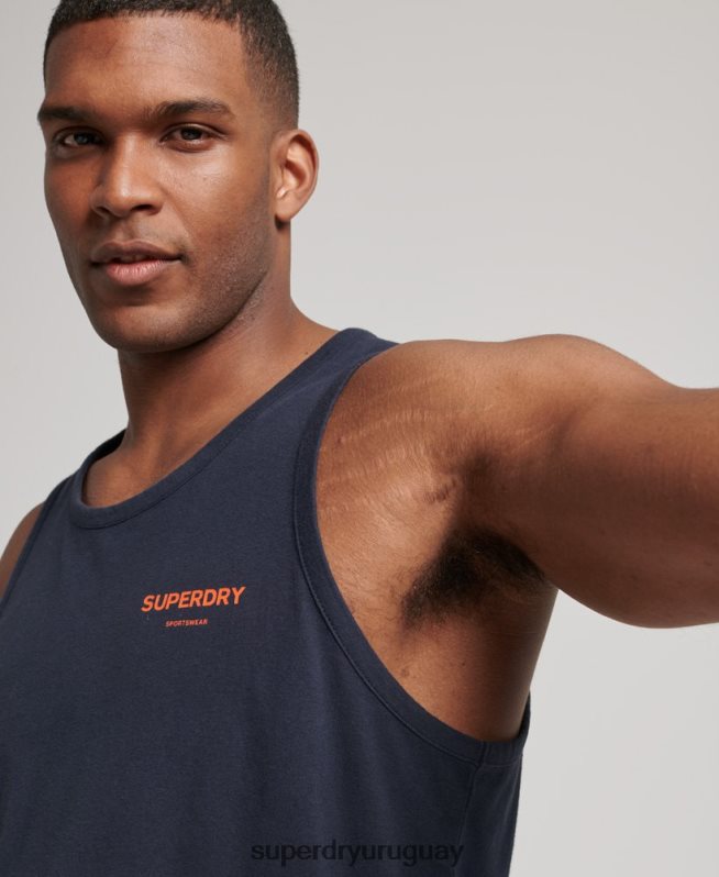 uy Superdry hombres chaleco deportivo code core Armada DT2N8Z1459 ropa