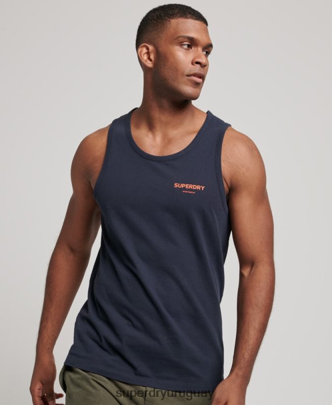 uy Superdry hombres chaleco deportivo code core Armada DT2N8Z1459 ropa