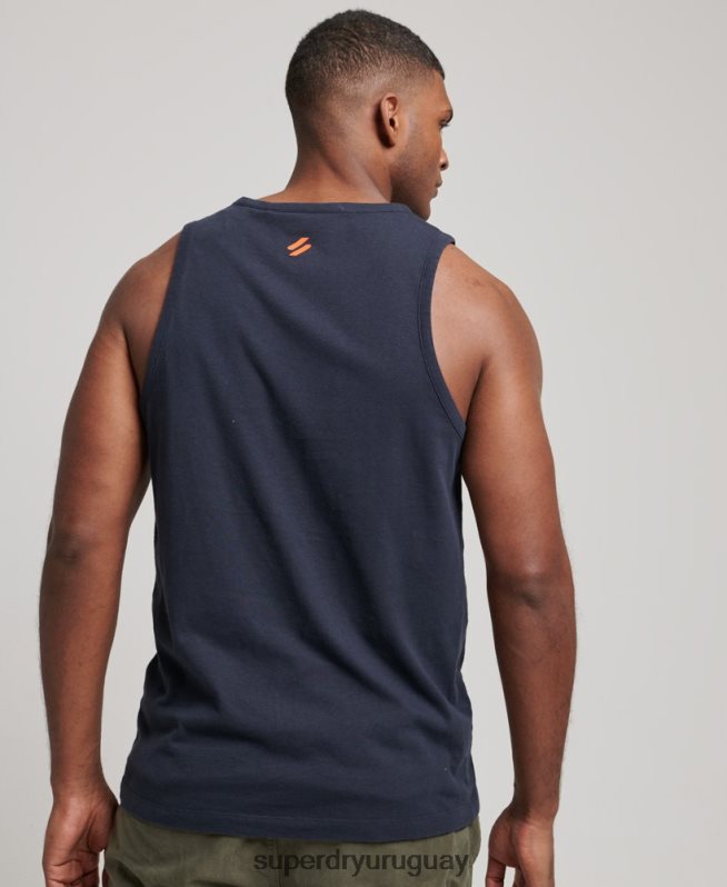 uy Superdry hombres chaleco deportivo code core Armada DT2N8Z1459 ropa