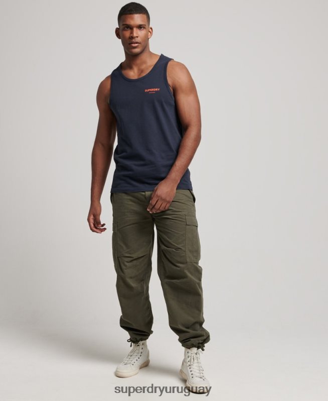 uy Superdry hombres chaleco deportivo code core Armada DT2N8Z1459 ropa